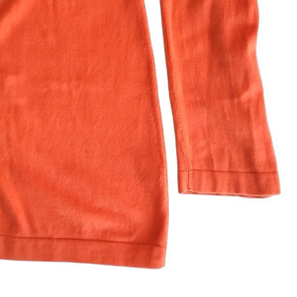 IMMA Orange Long Sleeve Casual Lightweight Cardigan Sweater size S - Picture 4 of 10